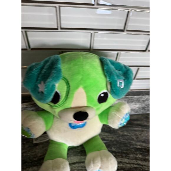LeapFrog My Pal Scout Smarty Paws Interactive Green Plush Dog - Picture 6 of 10
